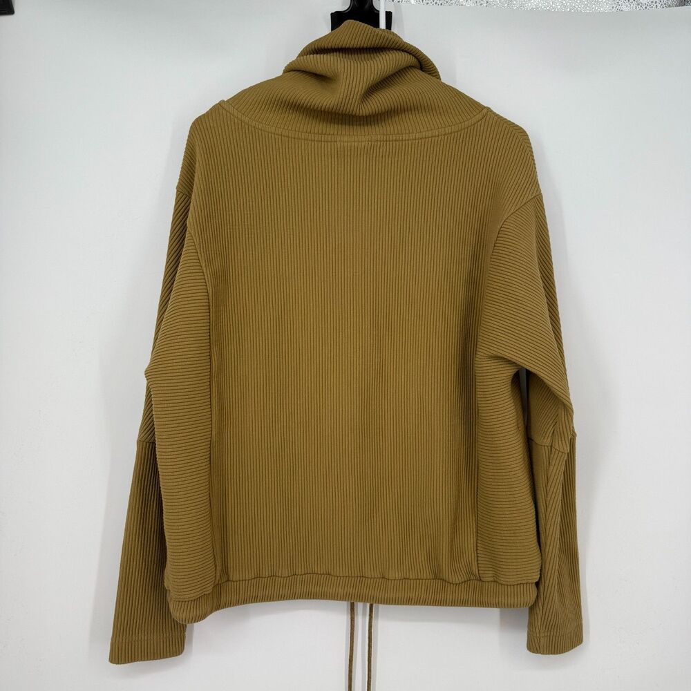 Varley Cowl Neck Charles Sweatshirt Ribbed Pullover Tie Bottom Yoga Cozy Women S - Picture 6 of 13